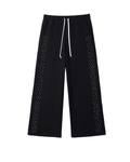 AZVA - CRYSTAL CACTUS Sweat Pants - Black