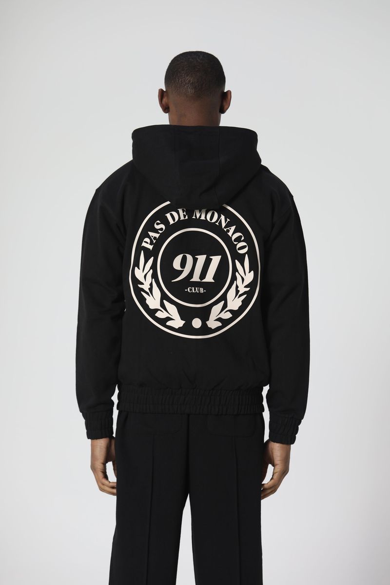 Pas De Monaco - VORTEX ZIP HOODIE Black
