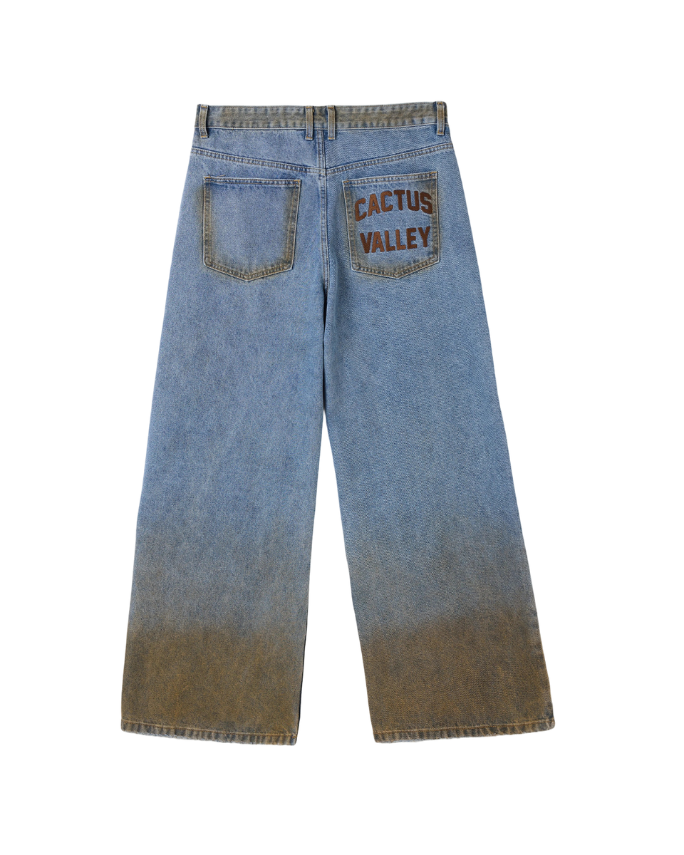 AZVA - STUDDED RUST DENIM Jeans