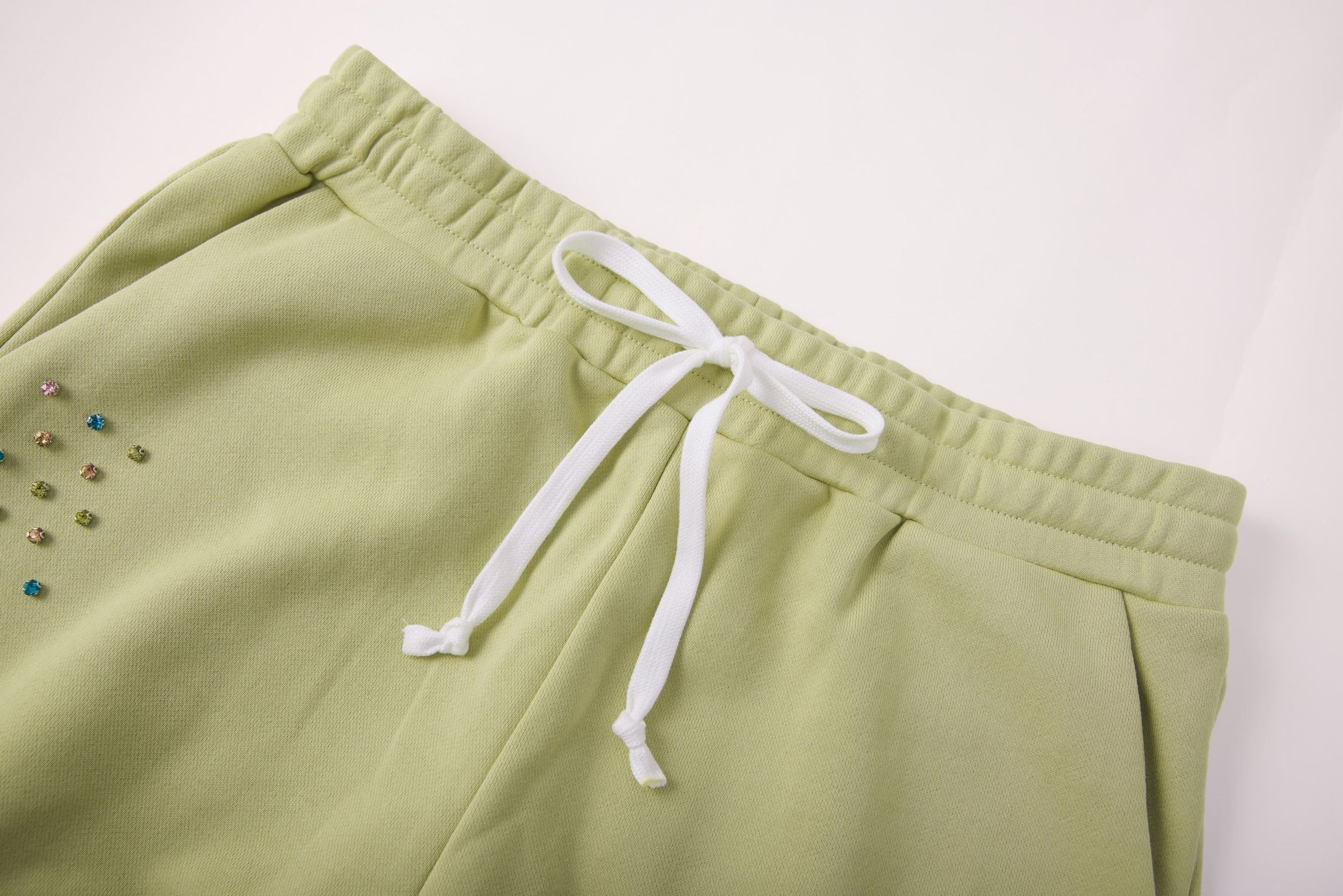 AZVA - CRYSTAL CACTUS Sweat Pants - SAGE