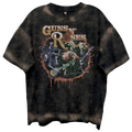 GUNS N ROSES SKELTONS LIVE FRT/BCK CHOCOLATE SPRAY WASH T-SHIRT/GIANT VINTAGE