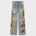 Very Rare - Sakura Cherry Blossom Denim  Jeans