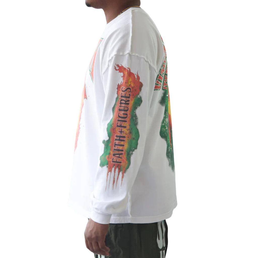 Faith & Figures - From The Ashes Long Sleeve Shirt // White