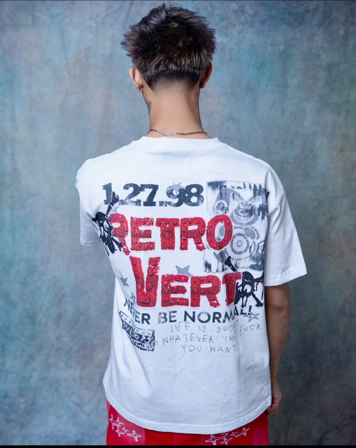 Retrovert Rhinestone Nurse Tee - White