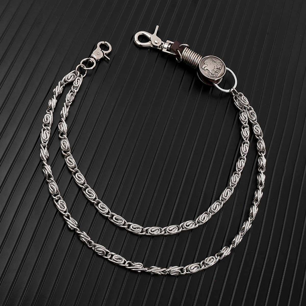 FASHIONABLE SMALL MULTI-LAYERED CHAIN JEANS CHAIN_CWMM4835