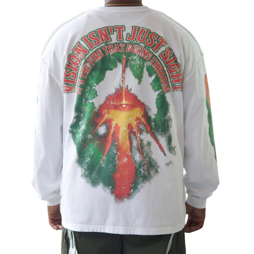 Faith & Figures - From The Ashes Long Sleeve Shirt // White