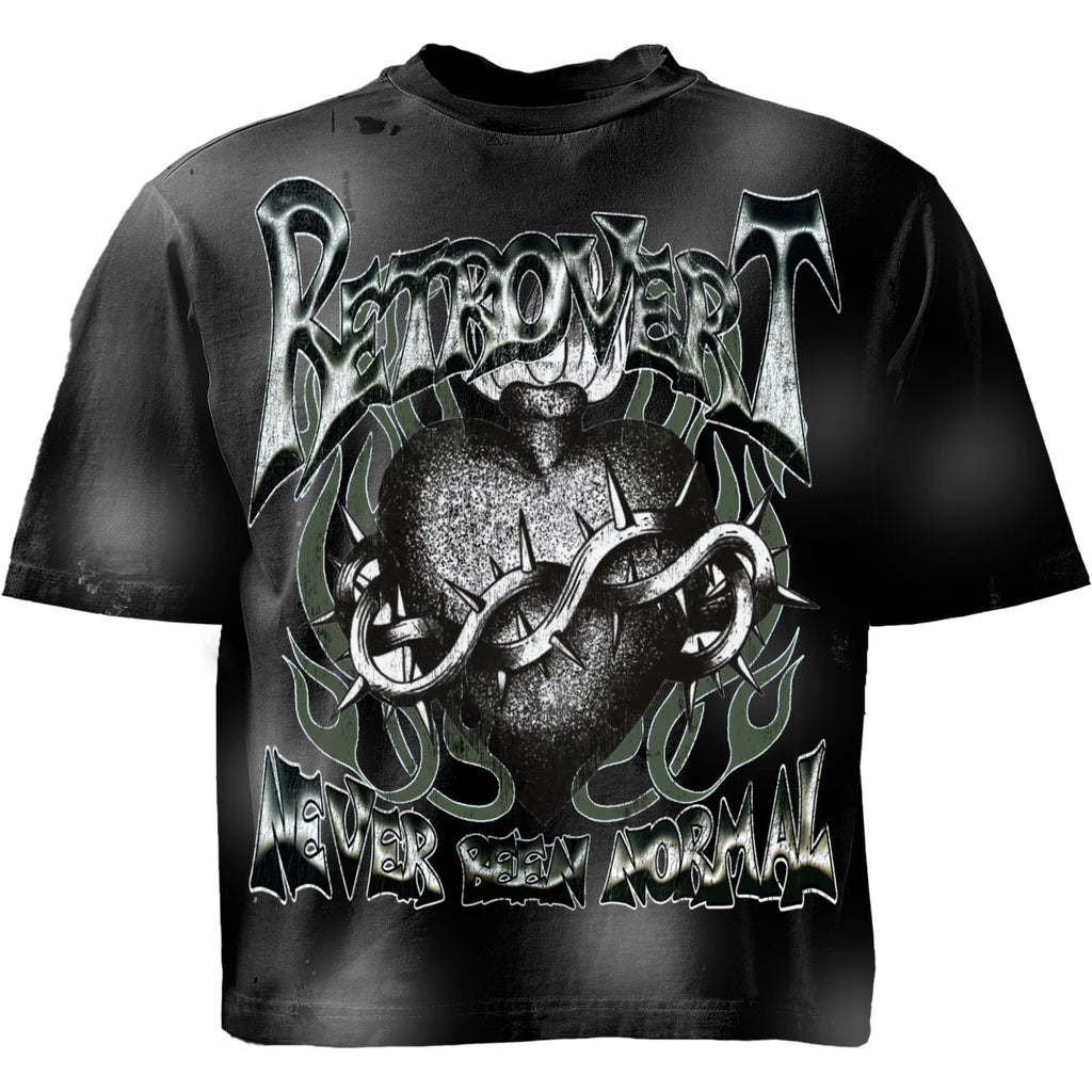 Retrovert Heart Thorn Tee - Black