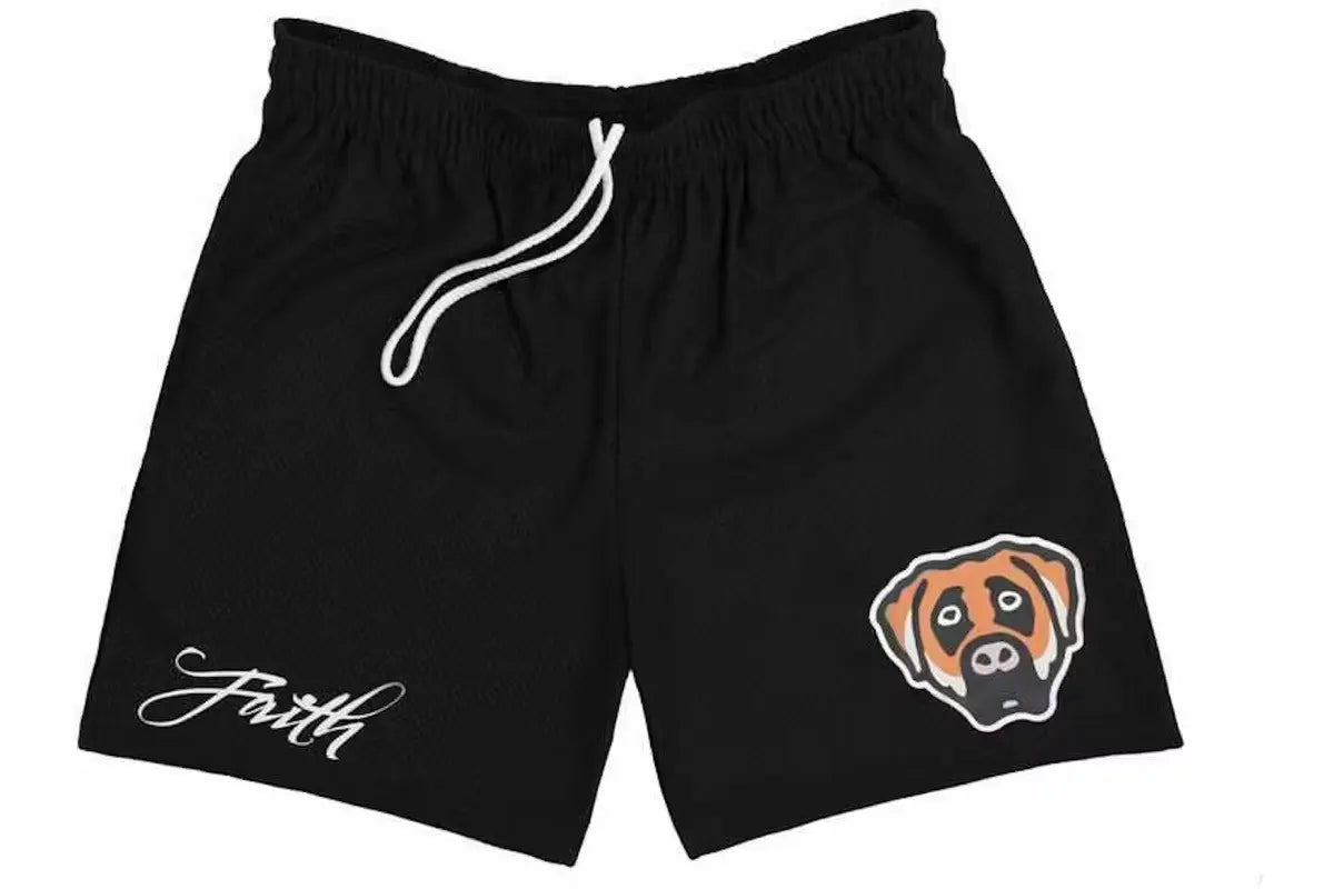 Bravest Studios Pop Smoke Faith Shorts Black Size Xxl