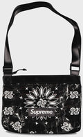 Supreme Bandana Tarp Side Bag Black