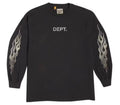 Gallery Dept Grey  DEPT logo L/S shirt