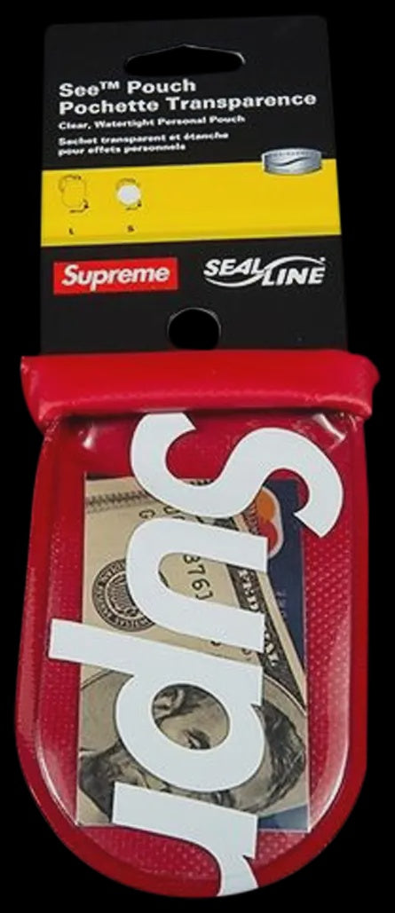 Supreme Sealline See Pouch Small 'Red”