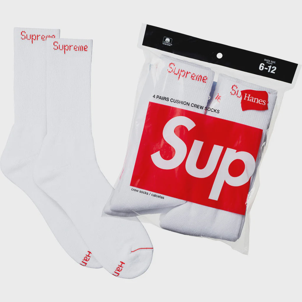 Supreme Socks White