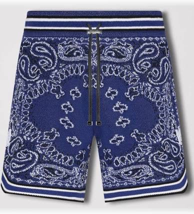 AMIRI BANDANA SHORT - BLUE
