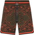 AMIRI BANDANA SHORT - GREEN PAISLEY