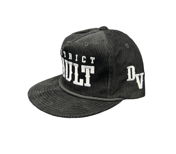 District Vault "Signature Logo" Corduroy  Hat "Black"