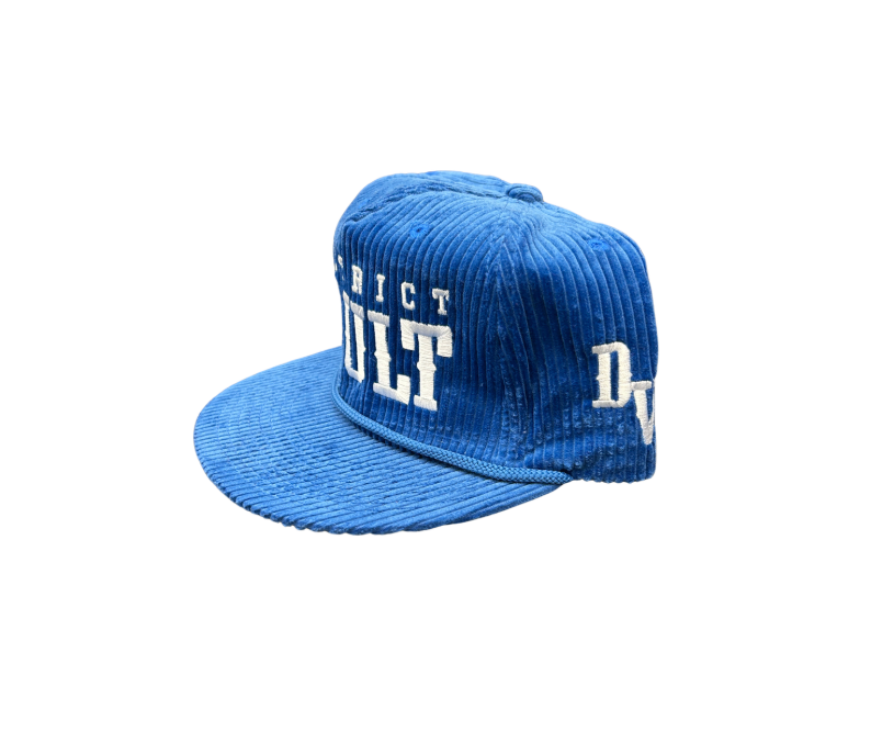 District Vault "Signature Logo" Corduroy  Hat "Royal Blue"
