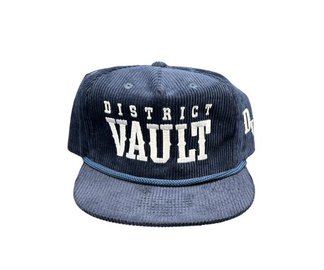 District Vault "Signature Logo" Corduroy  Hat "Navy Blue"