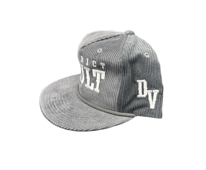 District Vault "Signature Logo" Corduroy  Hat "Grey"