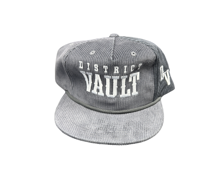 District Vault "Signature Logo" Corduroy  Hat "Grey"