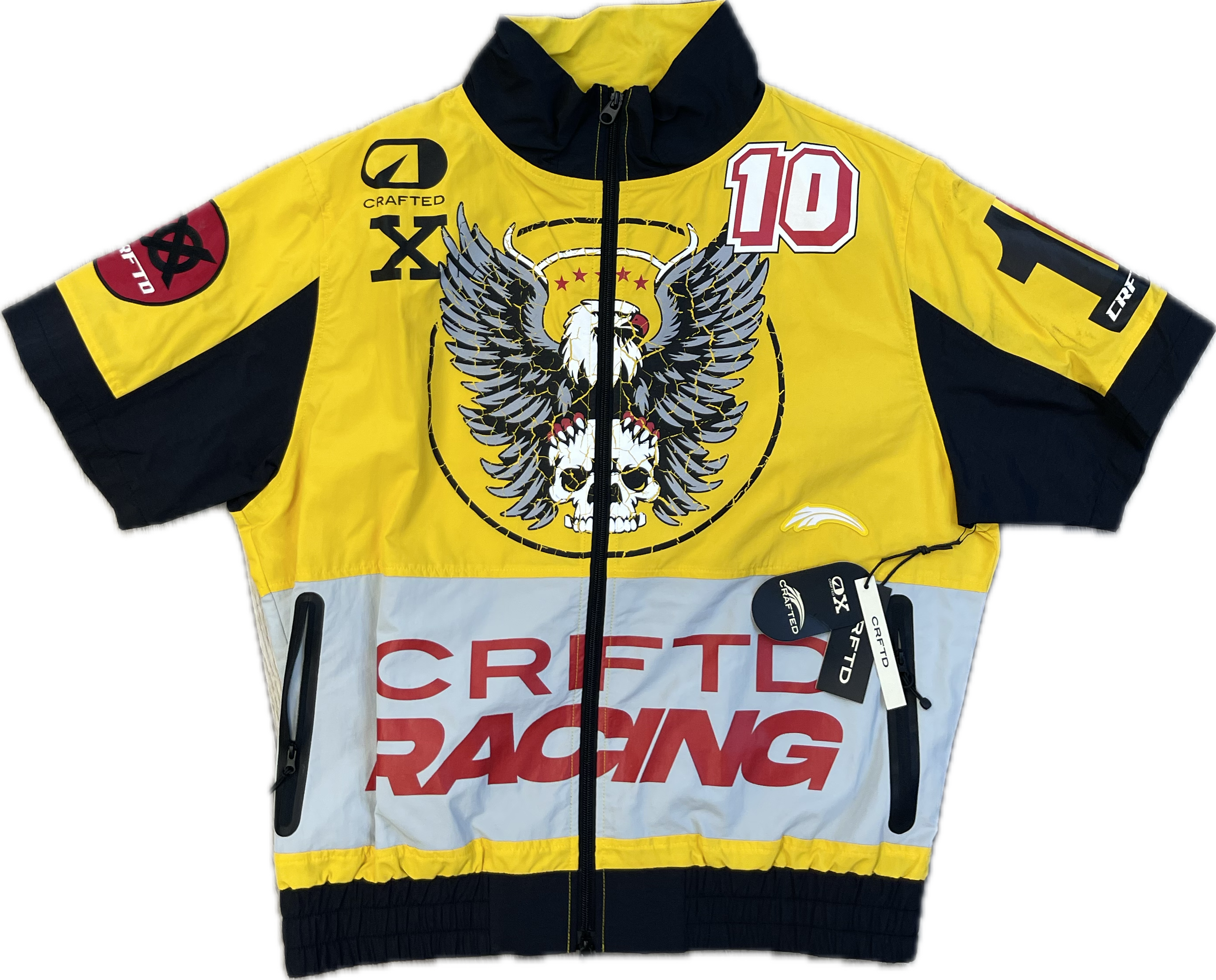 CRFTD: Wind Breaker Top - Yellow  / Black / Red