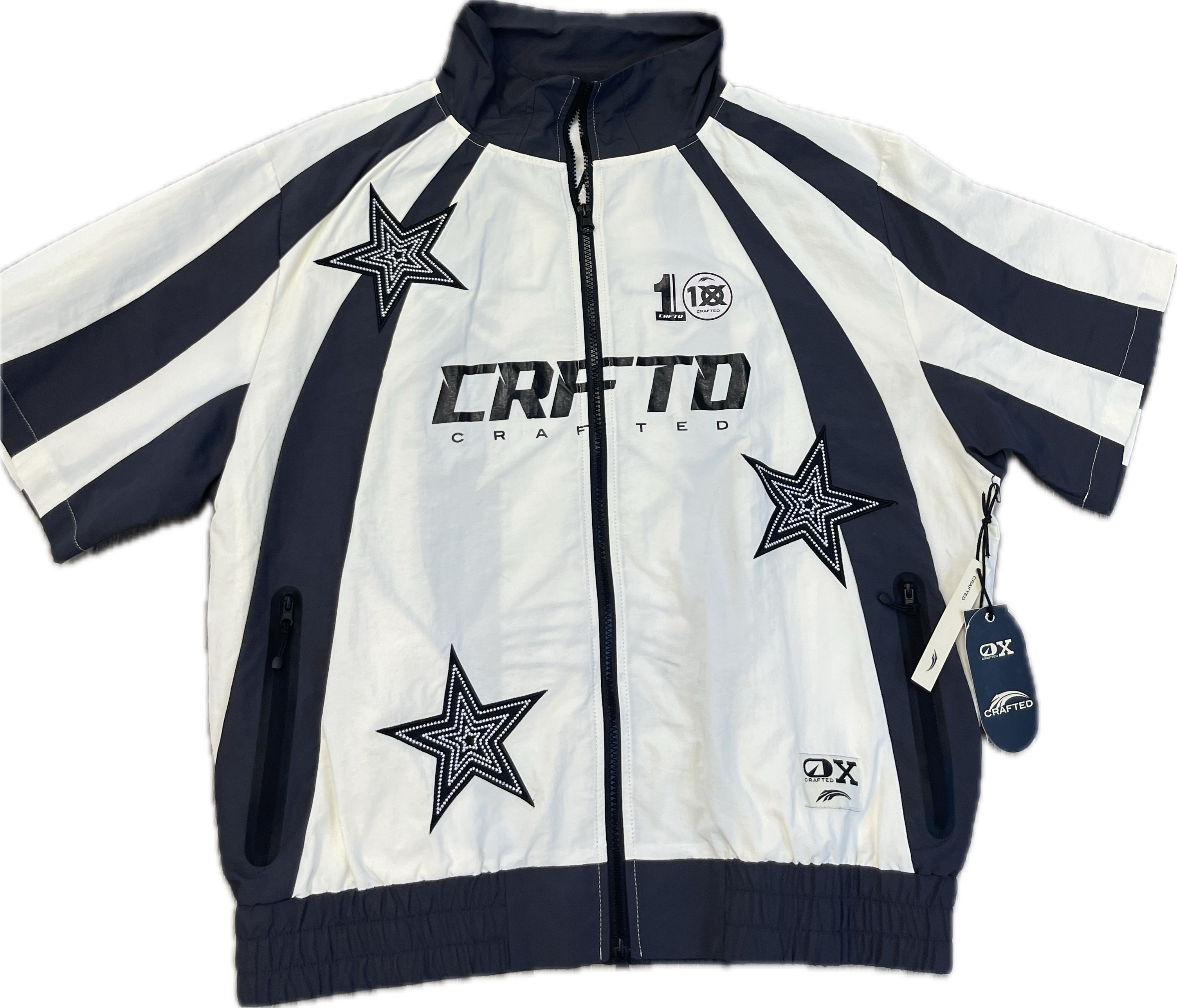 CRFTD: Wind Breaker Top - White / Grey / Black