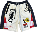 CRFTD: Wind Breaker Shorts - White / Grey / Red