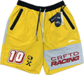 CRFTD: Wind Breaker Shorts- Yellow  / Black / Red