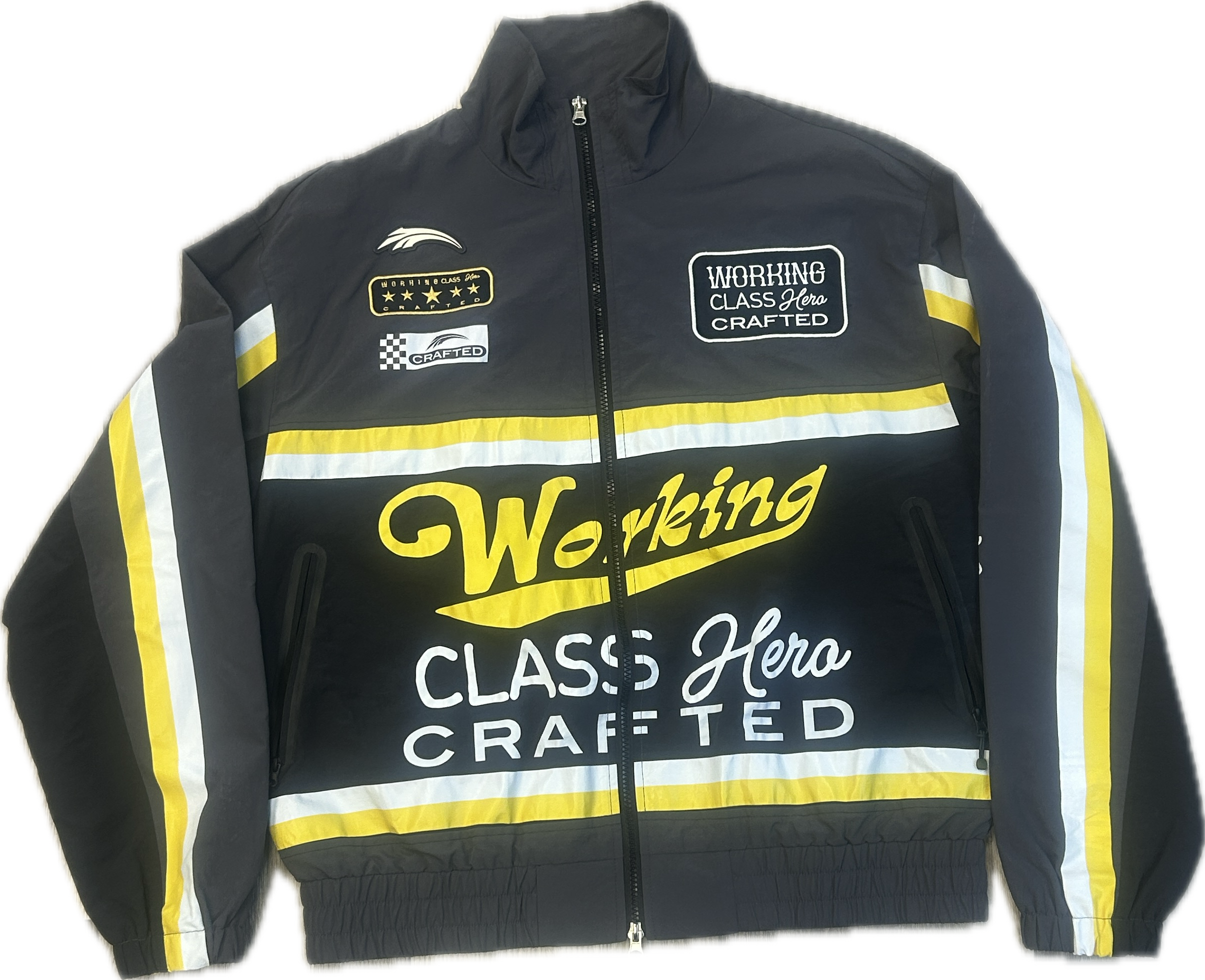CRFTD: Wind Breaker Top- Yellow  / Black / Grey