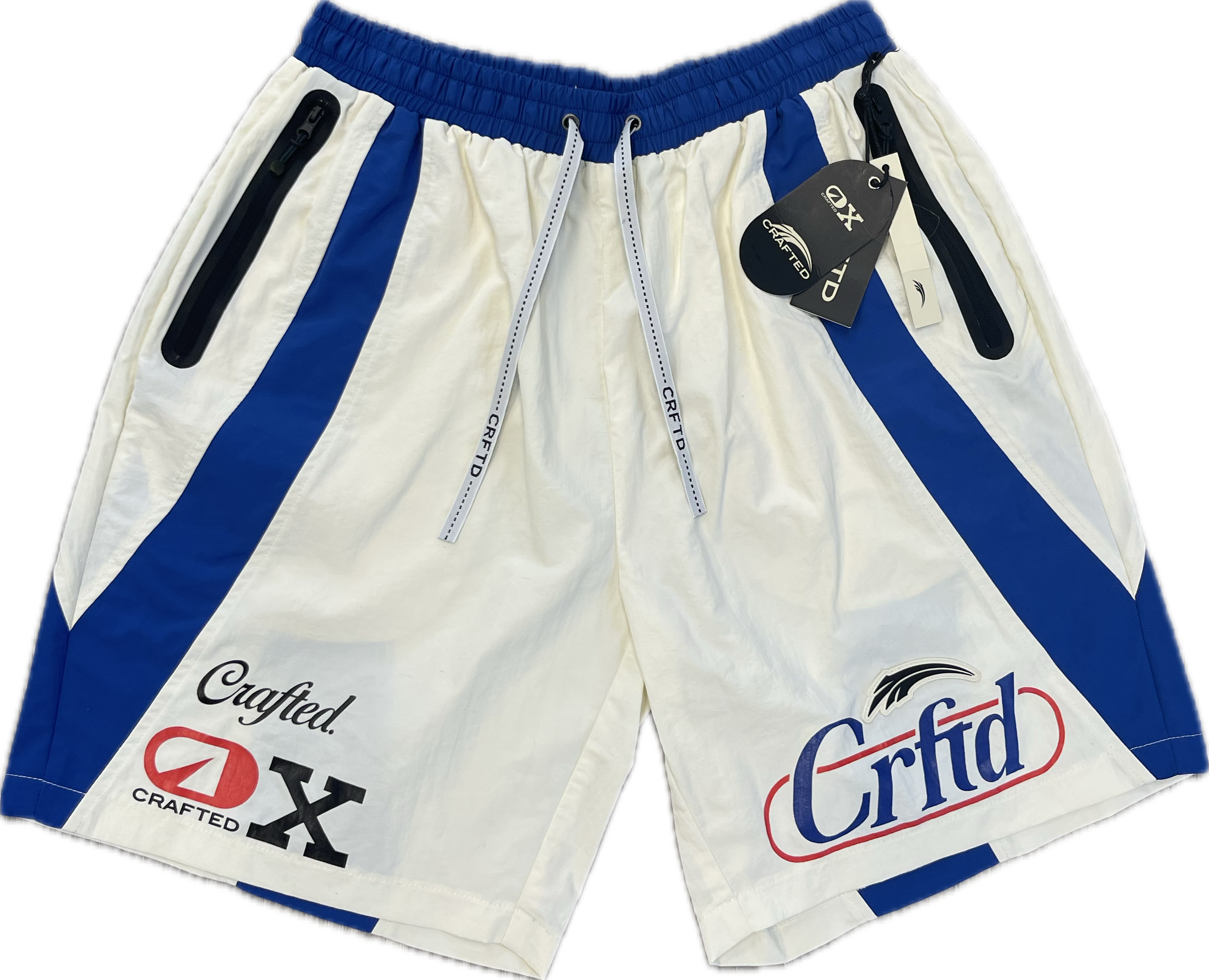 CRFTD: Wind Breaker Shorts - Blue / White / Red