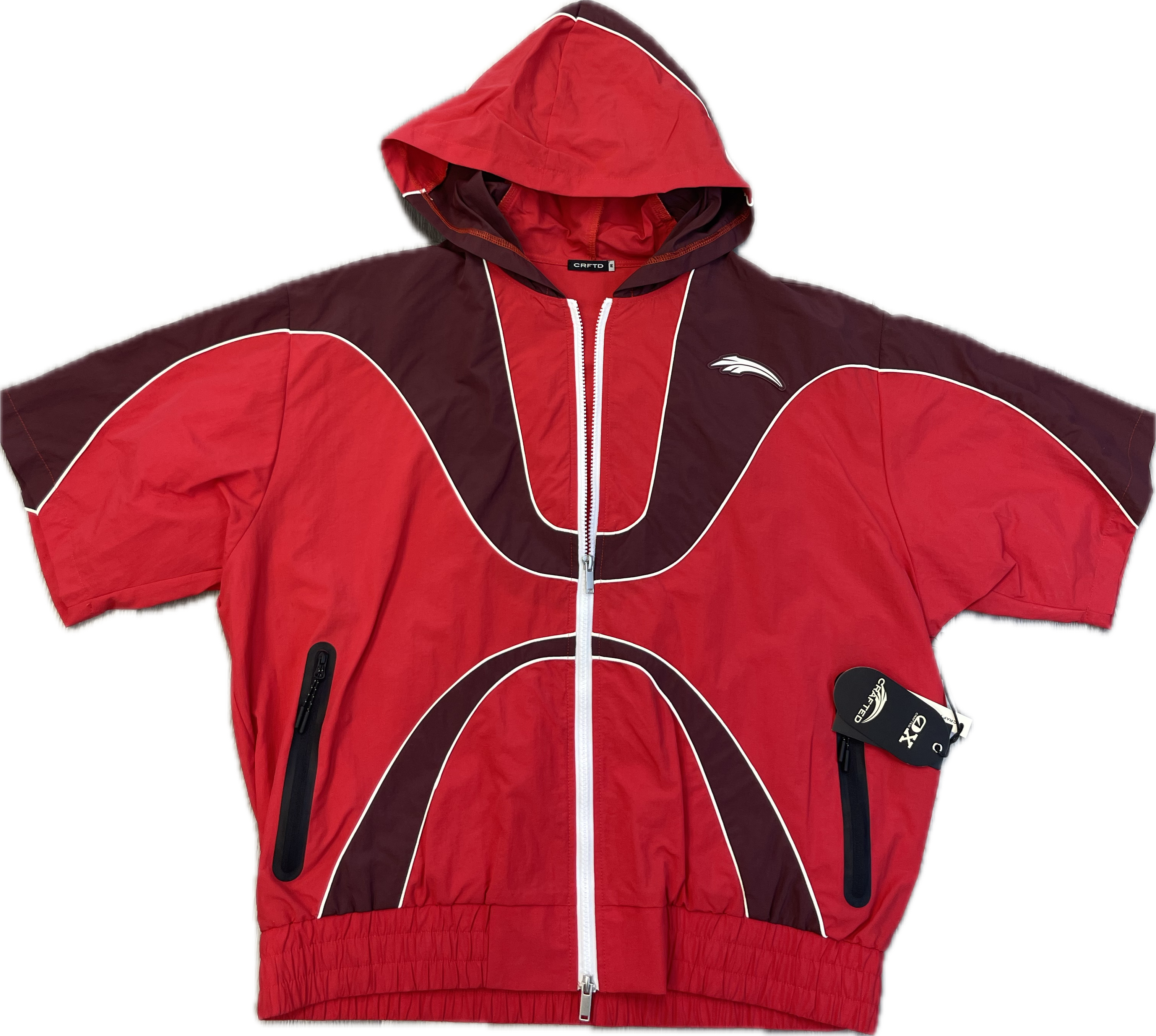 CRFTD: Wind Breaker Top - Red / Burgundy