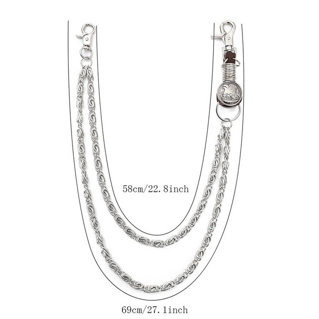 FASHIONABLE SMALL MULTI-LAYERED CHAIN JEANS CHAIN_CWMM4835