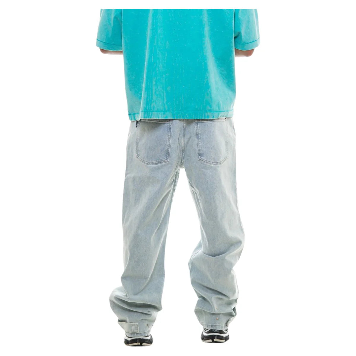 Omavi Mens Denim Baggy Jeans light blue denim jeans