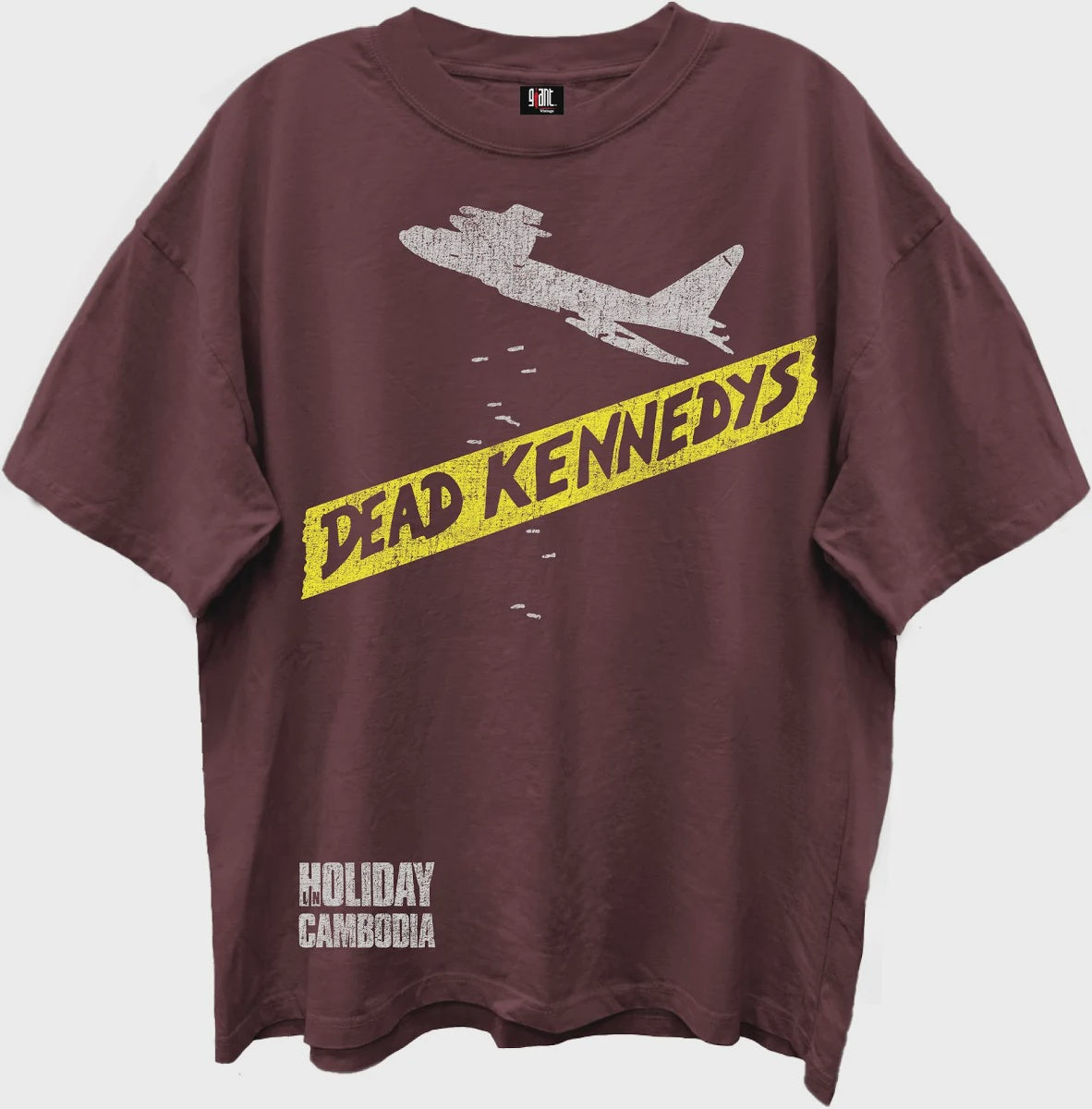 DEAD KENNEDYS HOLIDAY CAMBODIA MOHOGONY ENZYME WASH T-SHIRT/GIANT VINTAGE
