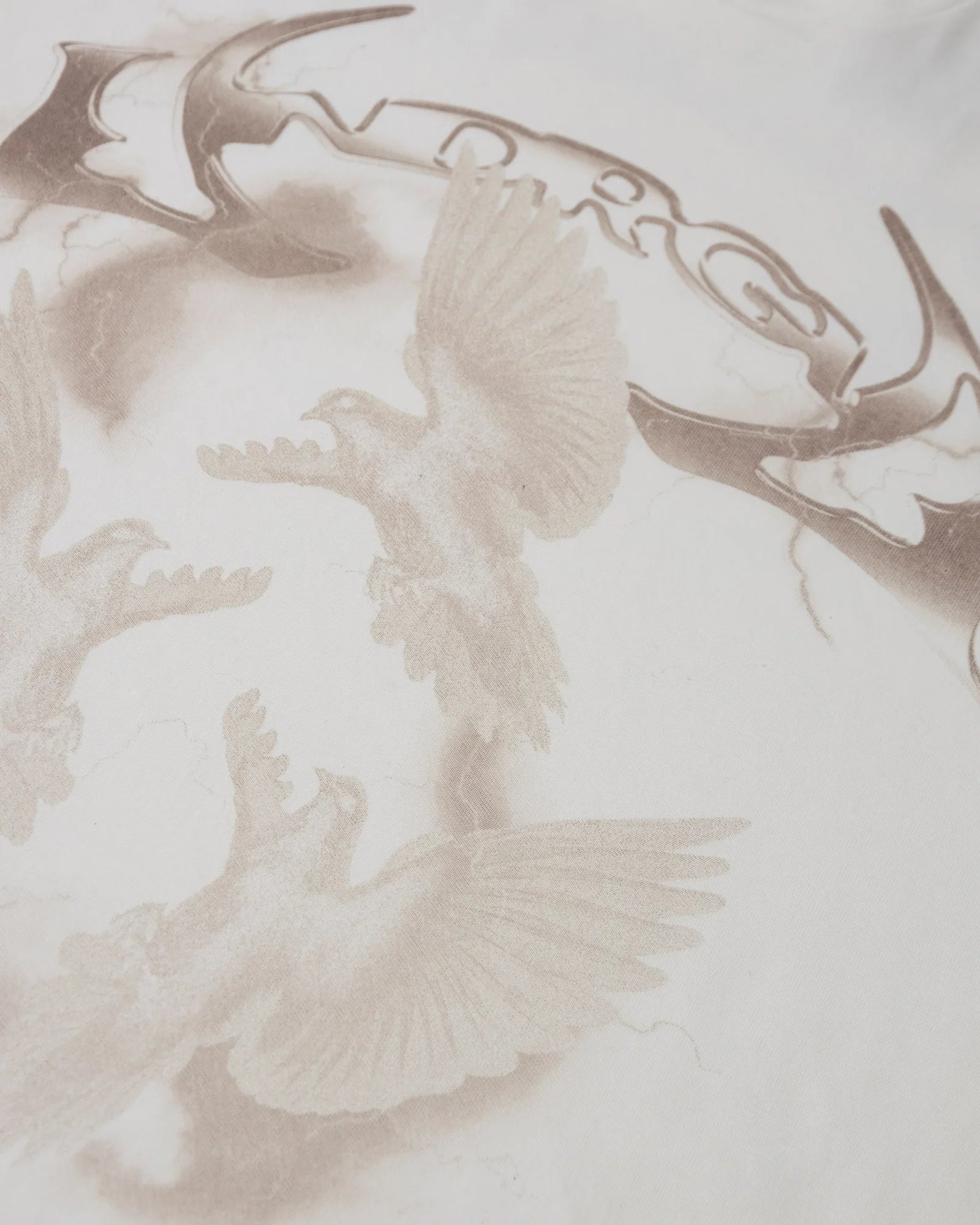 Under Gold - Thunder Rider Pigeons Boxy Fit Tshirt White